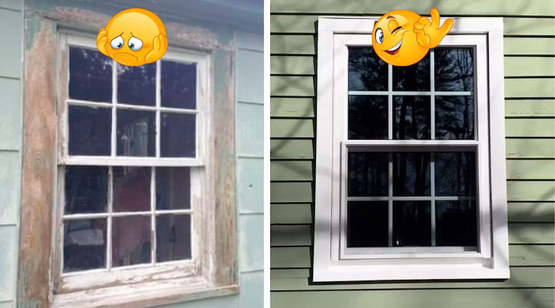 Old window before replacement